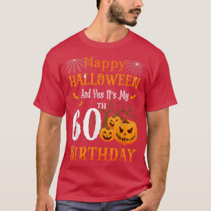 Halloween Birthday 60 year old 60th Party Pumpkin T-Shirt