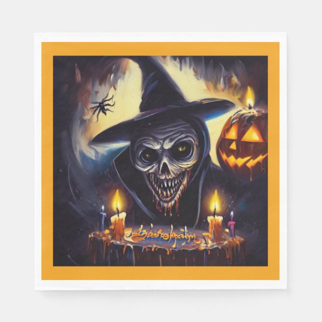 Halloween - Birthday 7 Napkins (Front)