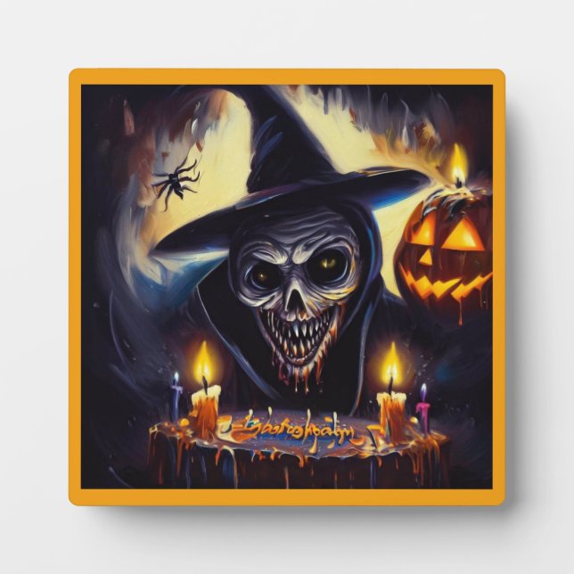 Halloween - Birthday 7 Plaque (Front)