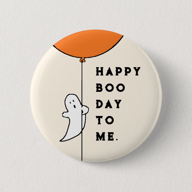 Halloween Birthday Button (Front)