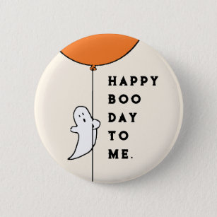Halloween Birthday Button