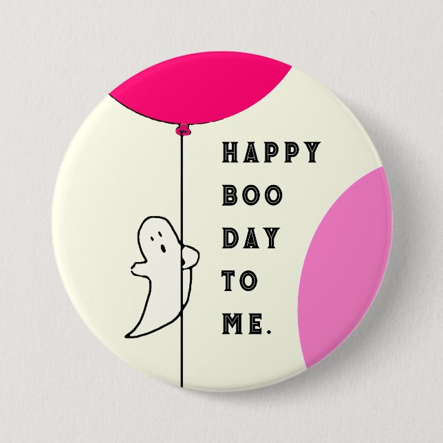 Halloween Birthday Button (Front)