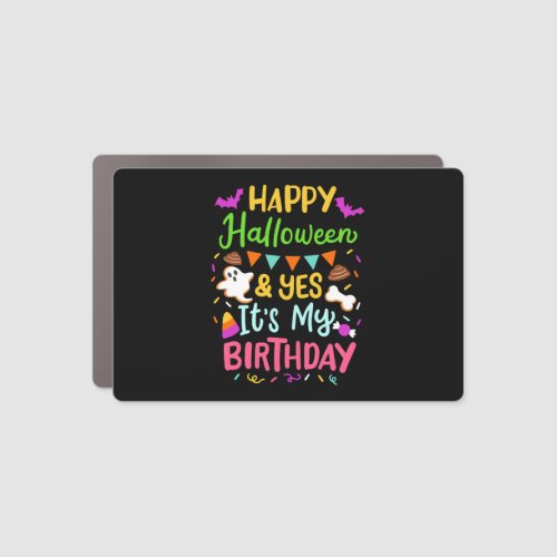 Halloween Birthday Car Magnet