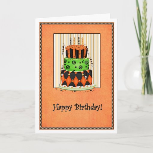 Halloween Birthday Card | Zazzle