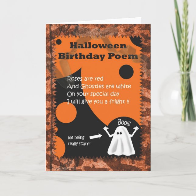 Halloween Birthday Card (Front)