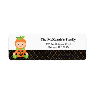 Halloween birthday costume label