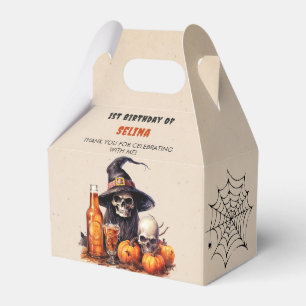 Halloween Birthday Cute Witch Party Favor Box