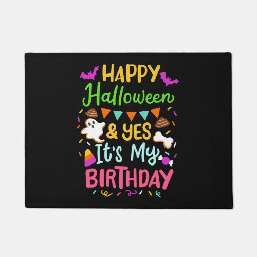 Halloween Birthday Doormat