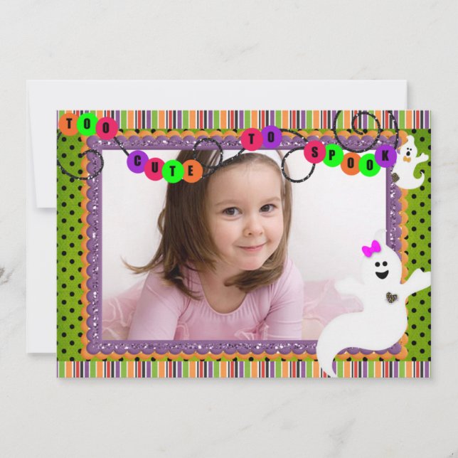 Halloween Birthday Ghoost Invitation (Front)