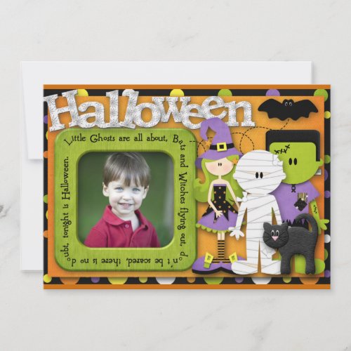 Halloween Birthday Personalized Invites
