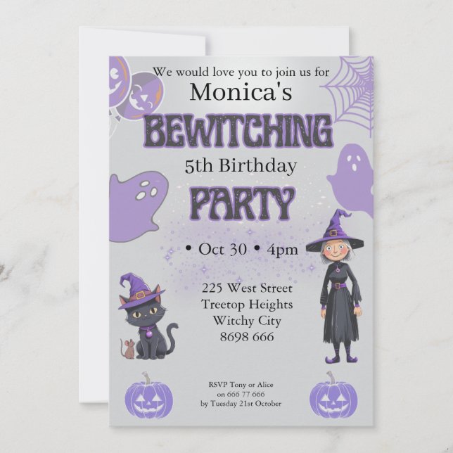 Halloween Birthday Invitation (Front)