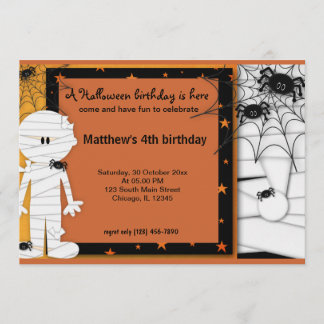 Halloween Birthday Invitation