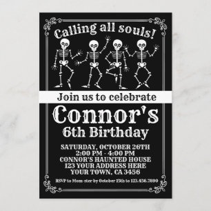 Halloween Birthday Invitation