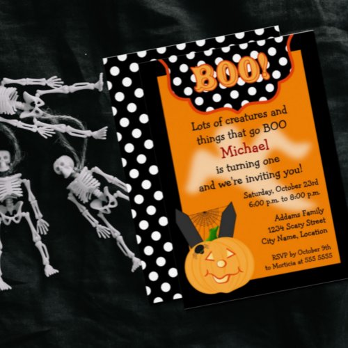 Halloween Birthday Invitation