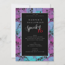 Halloween Birthday Invitation