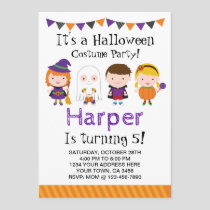 Halloween birthday Invitation, Costume party Invitation
