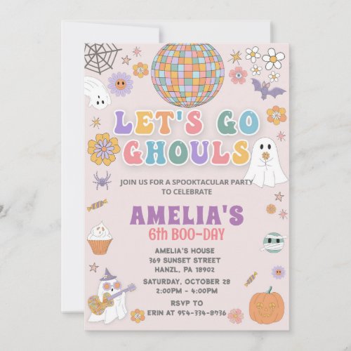 Halloween Birthday Invitation EDITABLE Halloween  Invitation