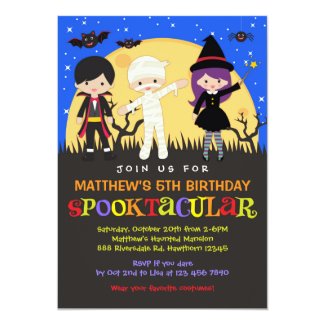 Halloween Birthday Invitation / Halloween Invite