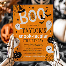 Halloween Birthday Invite, Halloween Invitation