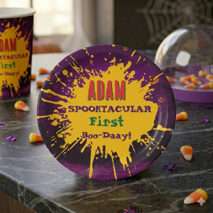 Halloween Birthday Kids Party Halloween Paper Plates