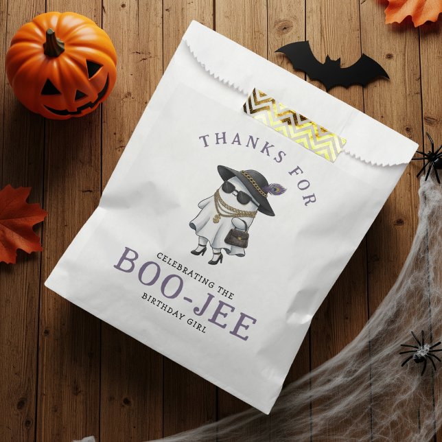 Halloween Birthday Party Boujee Ghost Favor Bag (Halloween Birthday Party Boujee Ghost Favor Bag
)