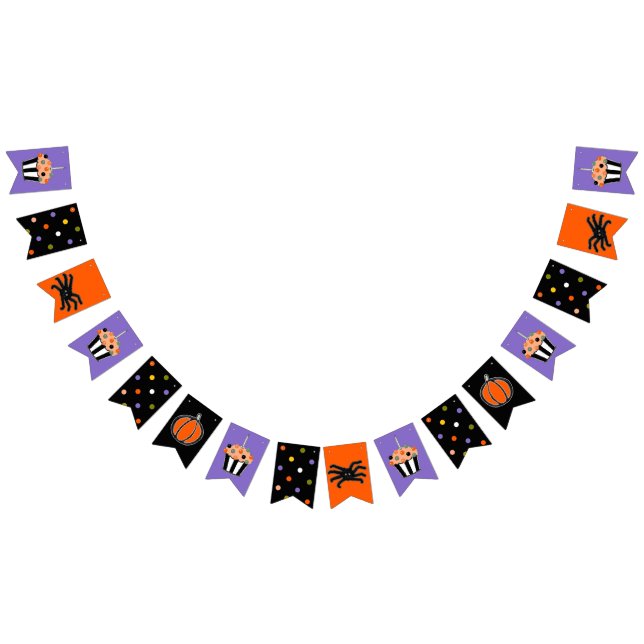Halloween Birthday Party Bunting Flags (All)
