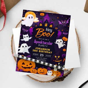 Halloween Birthday Party Celebration Invitation