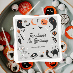Halloween Birthday Party For Boys Napkins