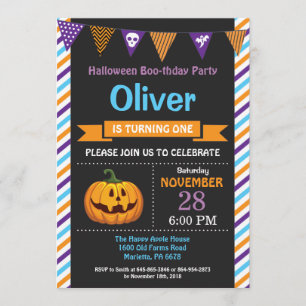Halloween Birthday Party Invitation