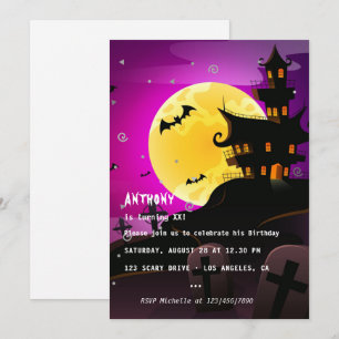 Halloween Birthday Party Invitation