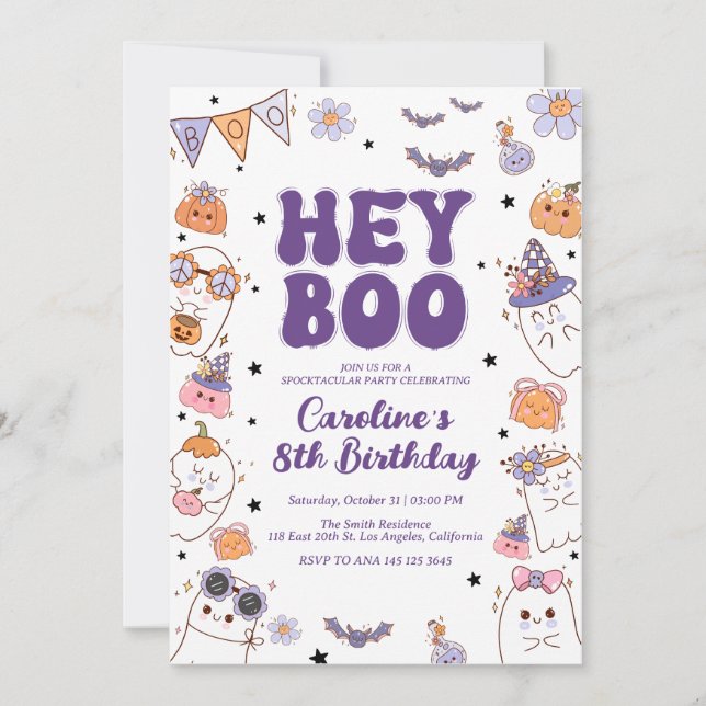 Halloween Birthday Party Invitation (Front)