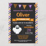 Halloween Birthday Party Invitation<br><div class="desc">Halloween Birthday Invitation. Halloween Birthday Invitation. 1st first birthday halloween party invite. 1st 2nd 3rd 4th 5th 6th 7th 8th 9th 10th 11th 12th 13th, Any Ages. Boy or Girl Bday Bash Invite. Chalkboard. Halloween Boo-thday Party. For further customization, please click the "Customize it" button and use our design tool...</div>