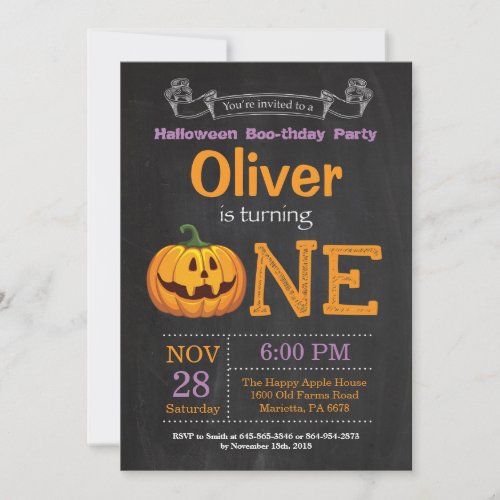 Halloween Birthday Party Invitation