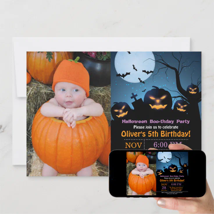 Halloween Birthday Party Invitation | Zazzle