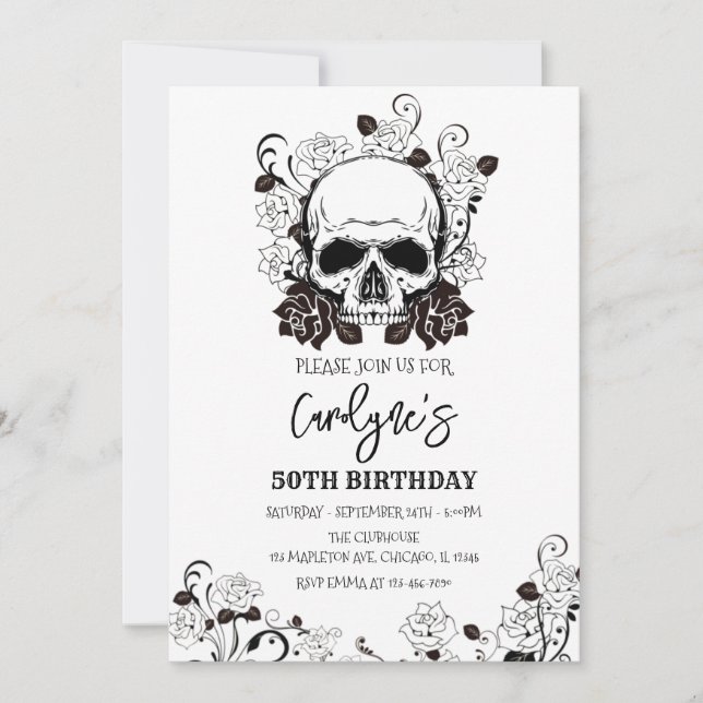 Halloween Birthday Party Invitation (Front)