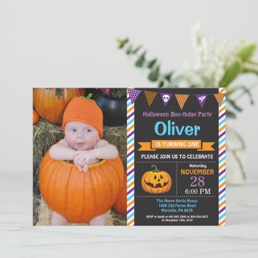 Halloween Birthday Party Invitation | Zazzle