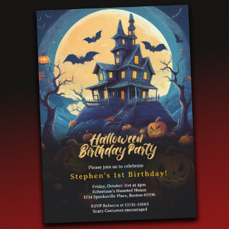 Halloween Birthday Party Invitation