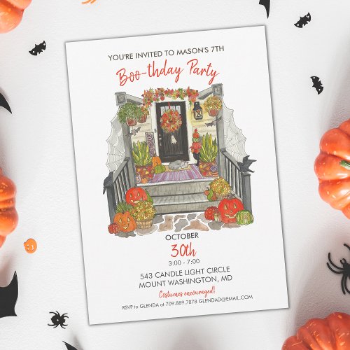 Halloween Birthday Party Invitation