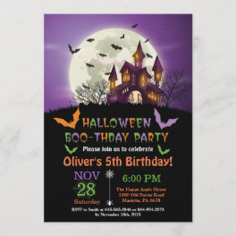Halloween Birthday Party Invitation