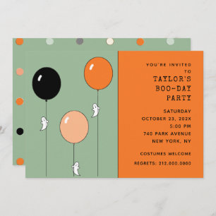 Halloween Birthday Party Invitation
