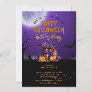 Halloween Birthday Party Invitation