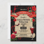 Halloween Birthday Party Invitation<br><div class="desc">Bloody good time Halloween party template. To access advanced editing tools,  please go to “Personalize”,  scroll down and press the "click to customize further" link.</div>