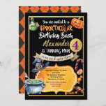 Halloween birthday party invitation for kid<br><div class="desc">ANY AGE.
Colorful and cheerful design for kids birthday in Halloween season.</div>
