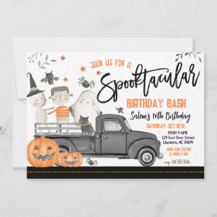Halloween Birthday Party Invitation,  Invitation