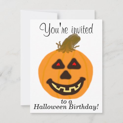 Halloween Birthday Party Invitations CUSTOMIZE