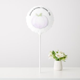 Halloween Birthday Party Minimal Pumpkin Design Balloon