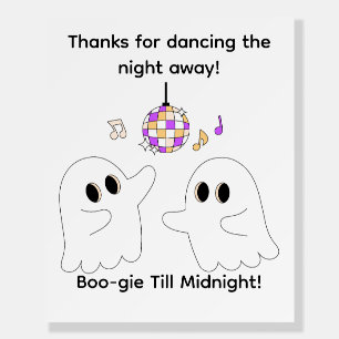 Halloween Birthday Party   Spooky Dancefloor Ghost Foam Board