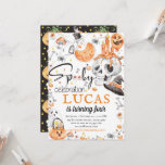 Halloween Birthday Spooky Celebration Invitation<br><div class="desc">Halloween Birthday Black Orange Watercolor design. Matching products can be found in Halloween Party collection. If you have any questions feel free to contact me.</div>