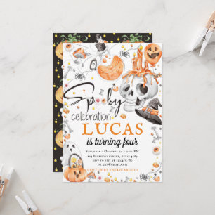 Halloween Birthday Spooky Celebration Invitation