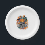 Halloween Birthday Squad Creepy Clown Ghost Zombie Paper Plates<br><div class="desc">Halloween Birthday Squad Creepy Clown Ghost Zombie</div>